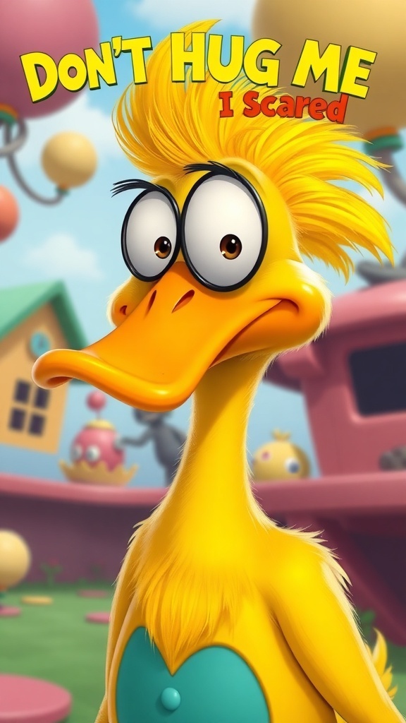 Duck Guy, a yellow cartoon duck character from 